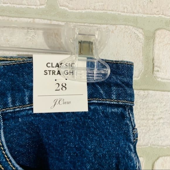 J. Crew NWT High Rise 90’s Classic Straight Leg Jeans Copper Square Wash… - Picture 7 of 12